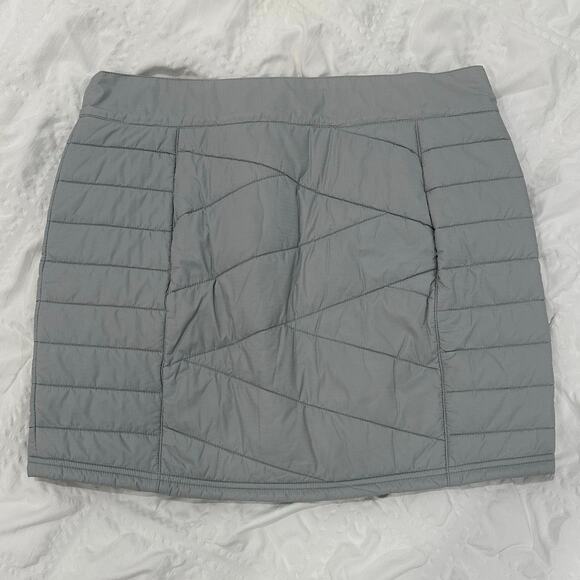 SmartWool Women's Storm Grey Smartloft 120 Quilted Mini Skirt - Size M NWOT - Picture 5 of 7